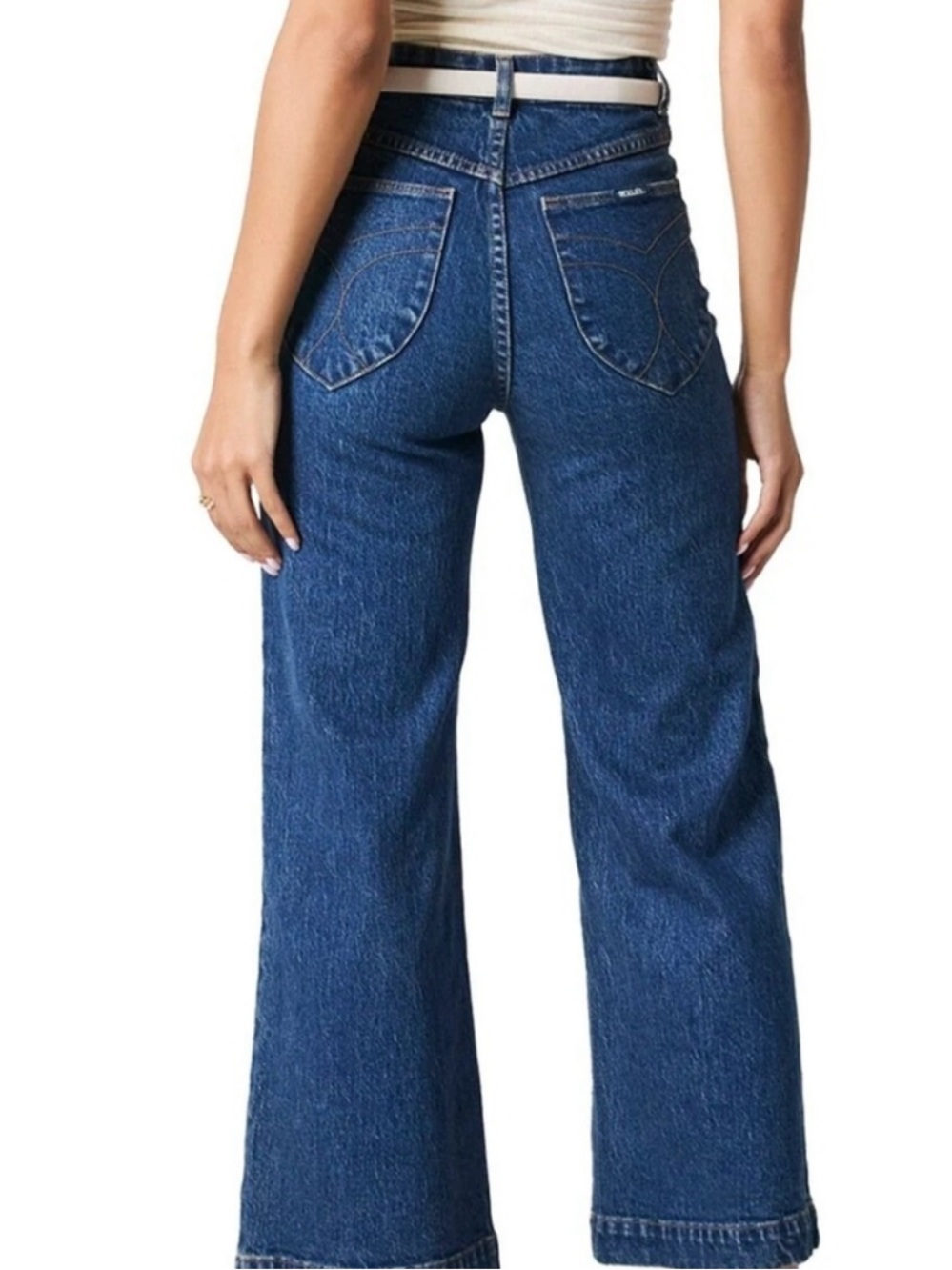 ROLLA'S G Day Mate | High-Rise Wide Leg Jeans in Blue - Picture 2 of 9
